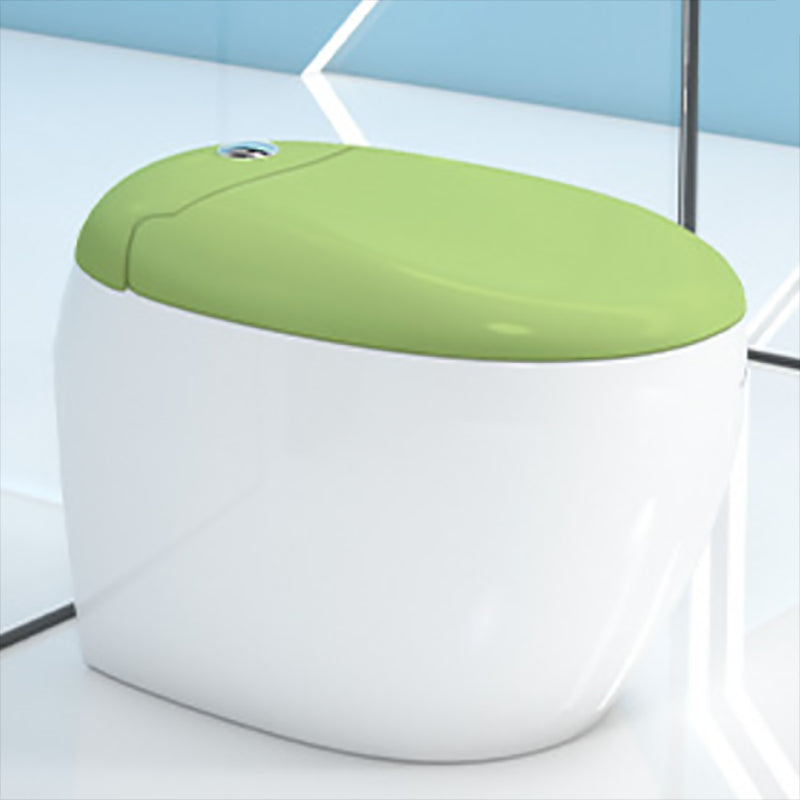 Modern Polished Finish Ceramic Toilet Indoor All-In-One Toilet Bowl Green Clearhalo 'Bathroom Remodel & Bathroom Fixtures' 'Home Improvement' 'home_improvement' 'home_improvement_toilets' 'Toilets & Bidets' 'Toilets' 6719661