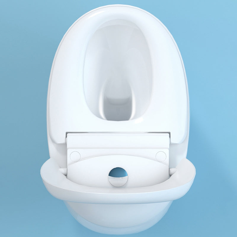 Modern Polished Finish Ceramic Toilet Indoor All-In-One Toilet Bowl Clearhalo 'Bathroom Remodel & Bathroom Fixtures' 'Home Improvement' 'home_improvement' 'home_improvement_toilets' 'Toilets & Bidets' 'Toilets' 6719665