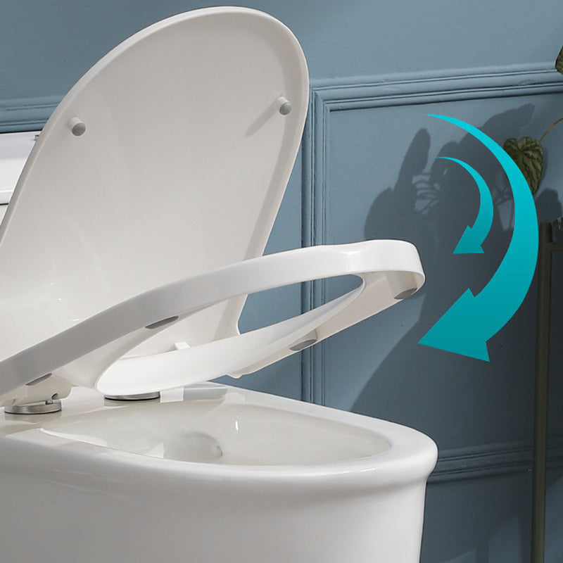 White Ceramic All-In-One Toilet Modern Floor Mounted Toilet Bowl Clearhalo 'Bathroom Remodel & Bathroom Fixtures' 'Home Improvement' 'home_improvement' 'home_improvement_toilets' 'Toilets & Bidets' 'Toilets' 6719687