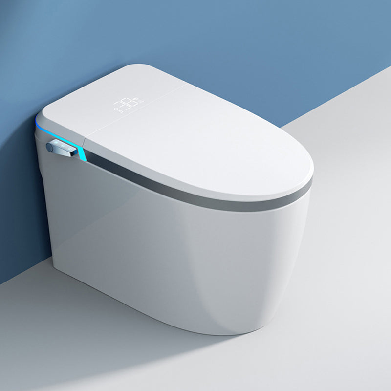 Contemporary Siphon Jet Toilet Bowl All-In-One Toilet with Vitreous China Gray White 16" Clearhalo 'Bathroom Remodel & Bathroom Fixtures' 'Home Improvement' 'home_improvement' 'home_improvement_toilets' 'Toilets & Bidets' 'Toilets' 6719728