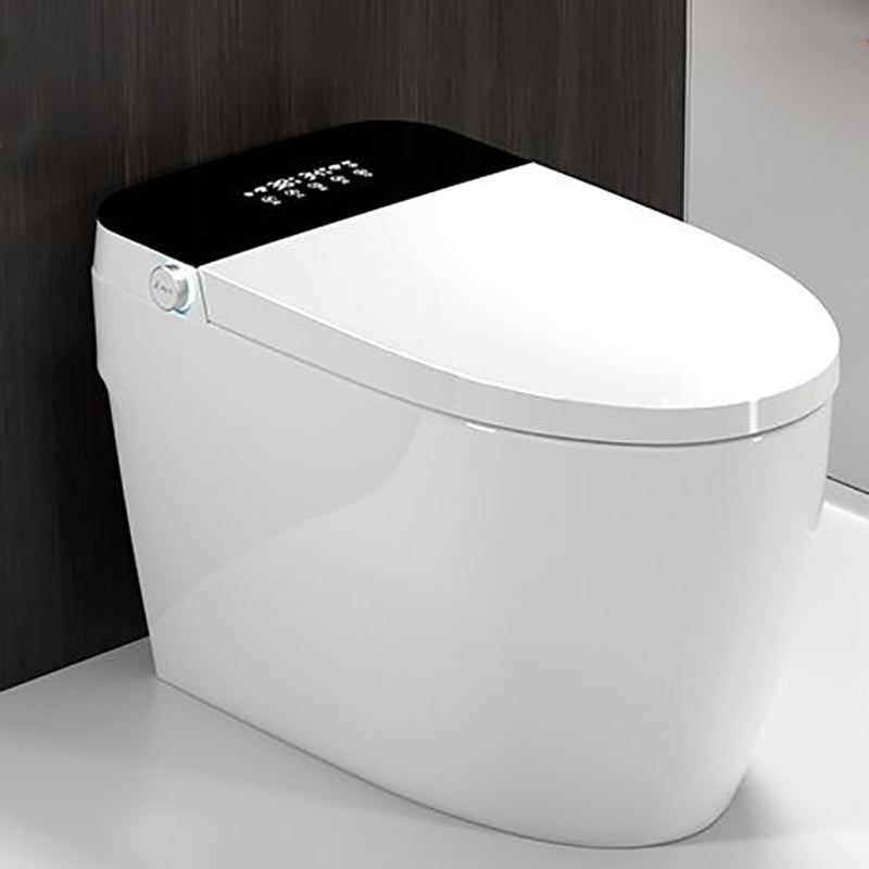 Contemporary Siphon Jet Toilet Bowl All-In-One Toilet with Vitreous China Black/ White Clearhalo 'Bathroom Remodel & Bathroom Fixtures' 'Home Improvement' 'home_improvement' 'home_improvement_toilets' 'Toilets & Bidets' 'Toilets' 6719729