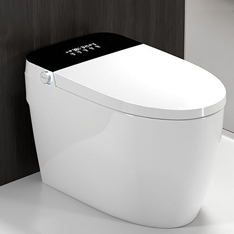 Contemporary Siphon Jet Toilet Bowl All-In-One Toilet with Vitreous China Black White Clearhalo 'Bathroom Remodel & Bathroom Fixtures' 'Home Improvement' 'home_improvement' 'home_improvement_toilets' 'Toilets & Bidets' 'Toilets' 6719729