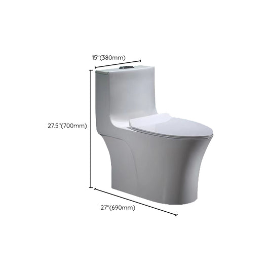 Contemporary Ceramic Floor Mounted Toilet Indoor All-In-One Toilet Bowl Clearhalo 'Bathroom Remodel & Bathroom Fixtures' 'Home Improvement' 'home_improvement' 'home_improvement_toilets' 'Toilets & Bidets' 'Toilets' 6719767