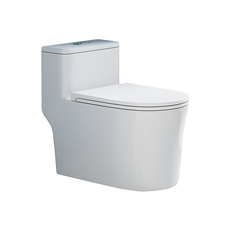 Glossy White Toilet with Glazed Surface Modern All-In-One Toilet Bowl 15"L x 27"W x 25"H 16" Clearhalo 'Bathroom Remodel & Bathroom Fixtures' 'Home Improvement' 'home_improvement' 'home_improvement_toilets' 'Toilets & Bidets' 'Toilets' 6719776