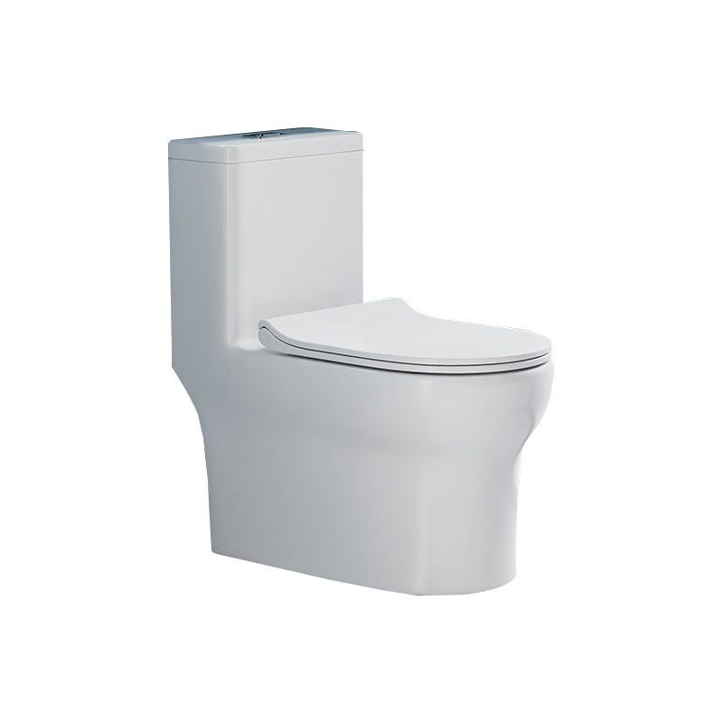 Glossy White Toilet with Glazed Surface Modern All-In-One Toilet Bowl 15"L x 27"W x 31"H Clearhalo 'Bathroom Remodel & Bathroom Fixtures' 'Home Improvement' 'home_improvement' 'home_improvement_toilets' 'Toilets & Bidets' 'Toilets' 6719780