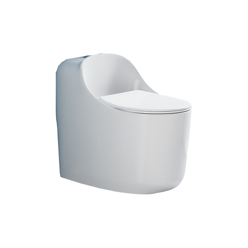 Glossy White Toilet with Glazed Surface Modern All-In-One Toilet Bowl 15.7"L x 27.6"W x 24.4"H Clearhalo 'Bathroom Remodel & Bathroom Fixtures' 'Home Improvement' 'home_improvement' 'home_improvement_toilets' 'Toilets & Bidets' 'Toilets' 6719784