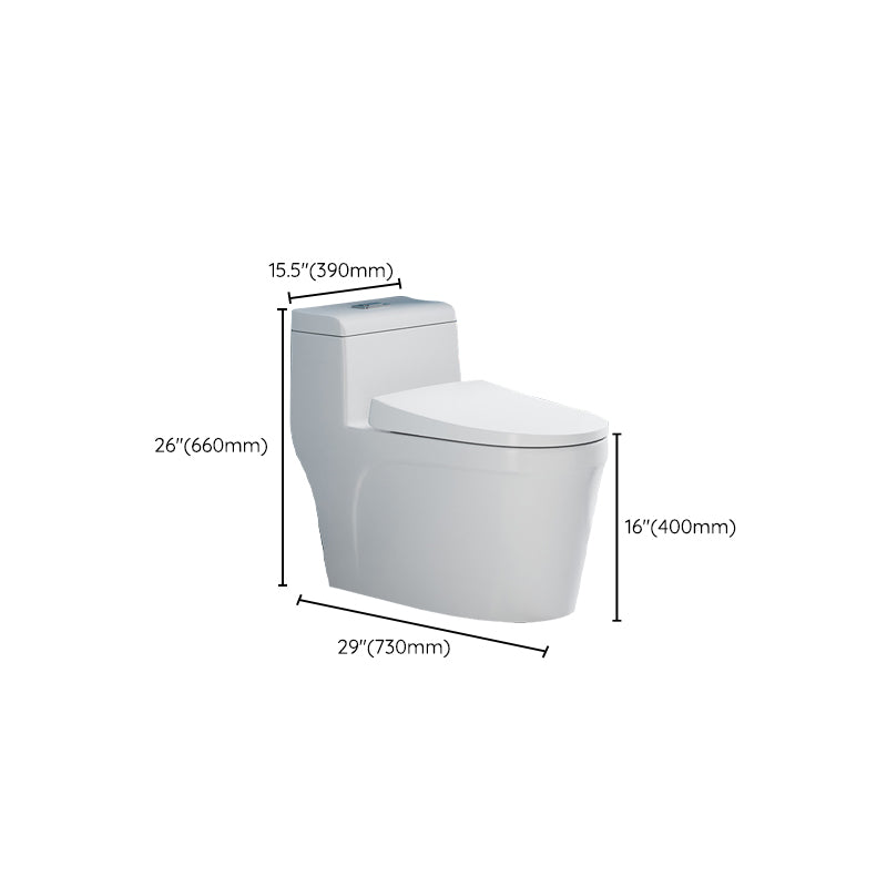 Glossy White Toilet with Glazed Surface Modern All-In-One Toilet Bowl Clearhalo 'Bathroom Remodel & Bathroom Fixtures' 'Home Improvement' 'home_improvement' 'home_improvement_toilets' 'Toilets & Bidets' 'Toilets' 6719801
