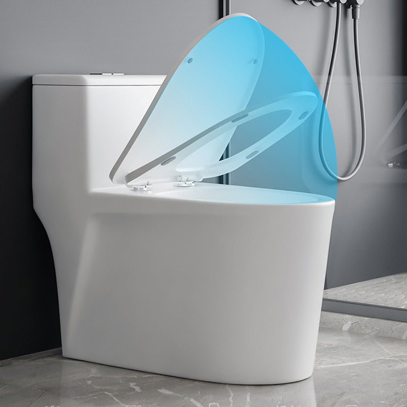 Contemporary Siphon Jet Toilet Bowl White Ceramic All-In-One Toilet Clearhalo 'Bathroom Remodel & Bathroom Fixtures' 'Home Improvement' 'home_improvement' 'home_improvement_toilets' 'Toilets & Bidets' 'Toilets' 6719836