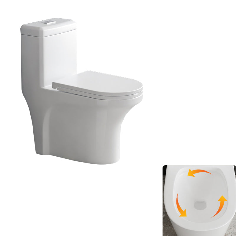 Contemporary Siphon Jet Toilet Bowl White Ceramic All-In-One Toilet 15"L x 28"W x 26"H Clearhalo 'Bathroom Remodel & Bathroom Fixtures' 'Home Improvement' 'home_improvement' 'home_improvement_toilets' 'Toilets & Bidets' 'Toilets' 6719842