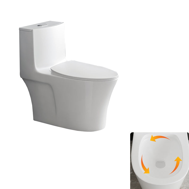 Contemporary Siphon Jet Toilet Bowl White Ceramic All-In-One Toilet 15"L x 27.6"W x 27.6"H Clearhalo 'Bathroom Remodel & Bathroom Fixtures' 'Home Improvement' 'home_improvement' 'home_improvement_toilets' 'Toilets & Bidets' 'Toilets' 6719848