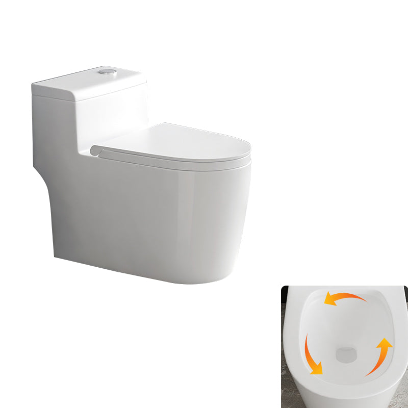 Contemporary Siphon Jet Toilet Bowl White Ceramic All-In-One Toilet 16"L x 28"W x 24"H Clearhalo 'Bathroom Remodel & Bathroom Fixtures' 'Home Improvement' 'home_improvement' 'home_improvement_toilets' 'Toilets & Bidets' 'Toilets' 6719850