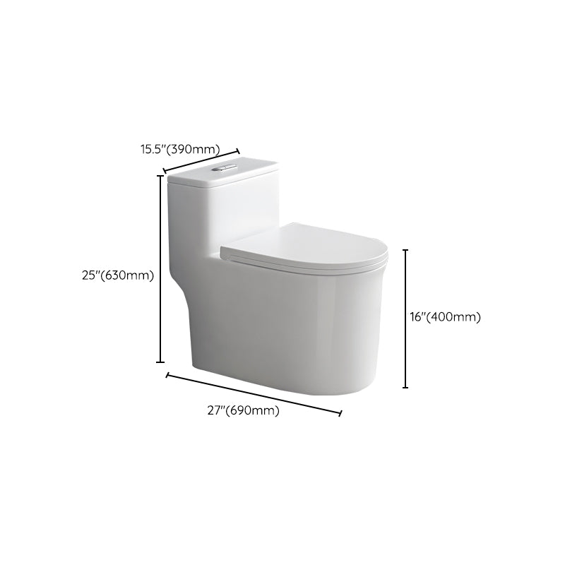 Contemporary Siphon Jet Toilet Bowl White Ceramic All-In-One Toilet Clearhalo 'Bathroom Remodel & Bathroom Fixtures' 'Home Improvement' 'home_improvement' 'home_improvement_toilets' 'Toilets & Bidets' 'Toilets' 6719864