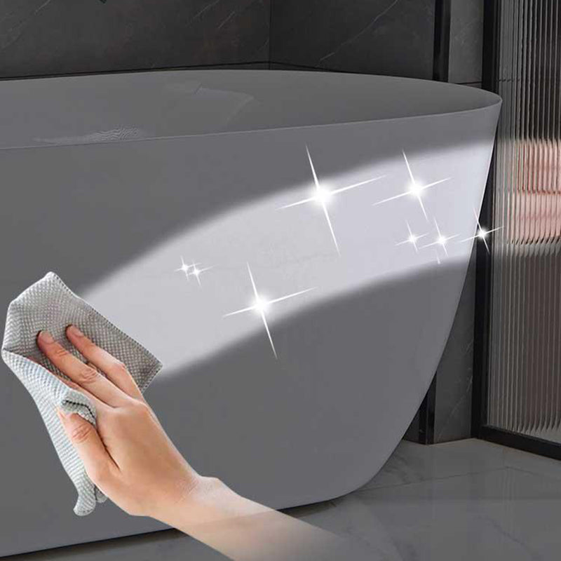 Modern Ellipse Acrylic Bathtub Freestanding Soaking Bathtub with Overflow Hole Clearhalo 'Bathroom Remodel & Bathroom Fixtures' 'Bathtubs' 'Home Improvement' 'home_improvement' 'home_improvement_bathtubs' 'Showers & Bathtubs' 6719879