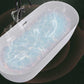 Modern Ellipse Acrylic Bathtub Freestanding Soaking Bathtub with Overflow Hole Clearhalo 'Bathroom Remodel & Bathroom Fixtures' 'Bathtubs' 'Home Improvement' 'home_improvement' 'home_improvement_bathtubs' 'Showers & Bathtubs' 6719882