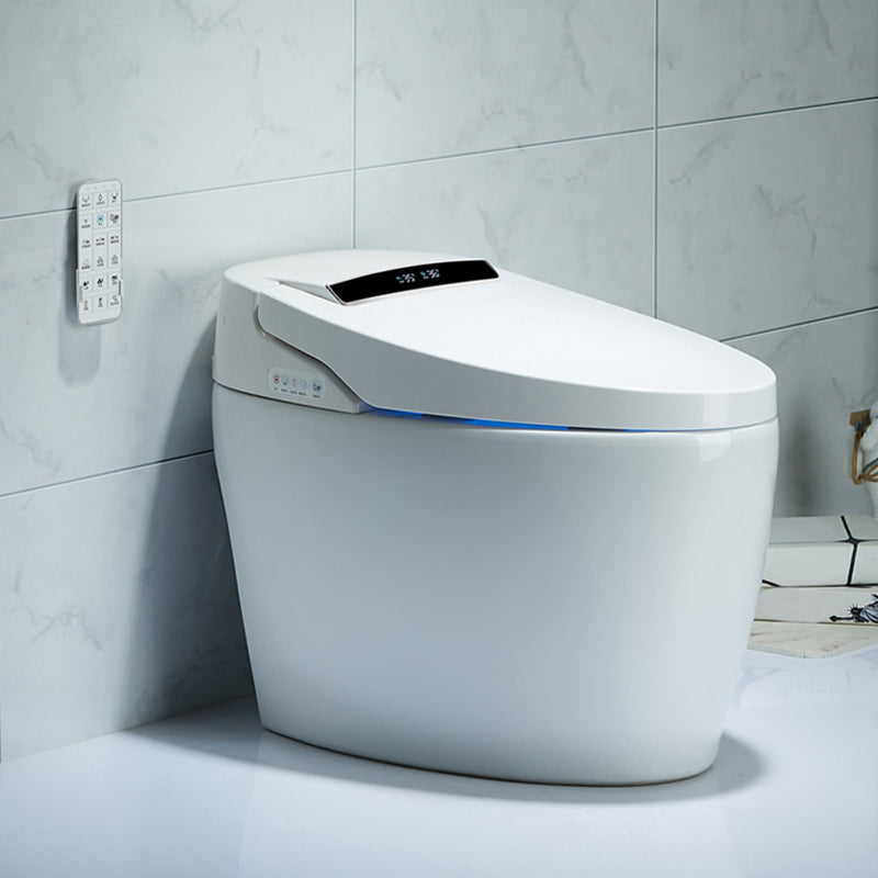 Heated Seat Floor Standing Bidet in White Contemporary Ceramic Toilet Clearhalo 'Bathroom Remodel & Bathroom Fixtures' 'Bidets' 'Home Improvement' 'home_improvement' 'home_improvement_bidets' 'Toilets & Bidets' 6719979