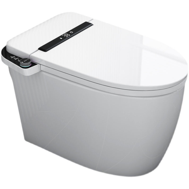 Heated Seat Floor Standing Bidet in White Contemporary Ceramic Toilet Clearhalo 'Bathroom Remodel & Bathroom Fixtures' 'Bidets' 'Home Improvement' 'home_improvement' 'home_improvement_bidets' 'Toilets & Bidets' 6719981