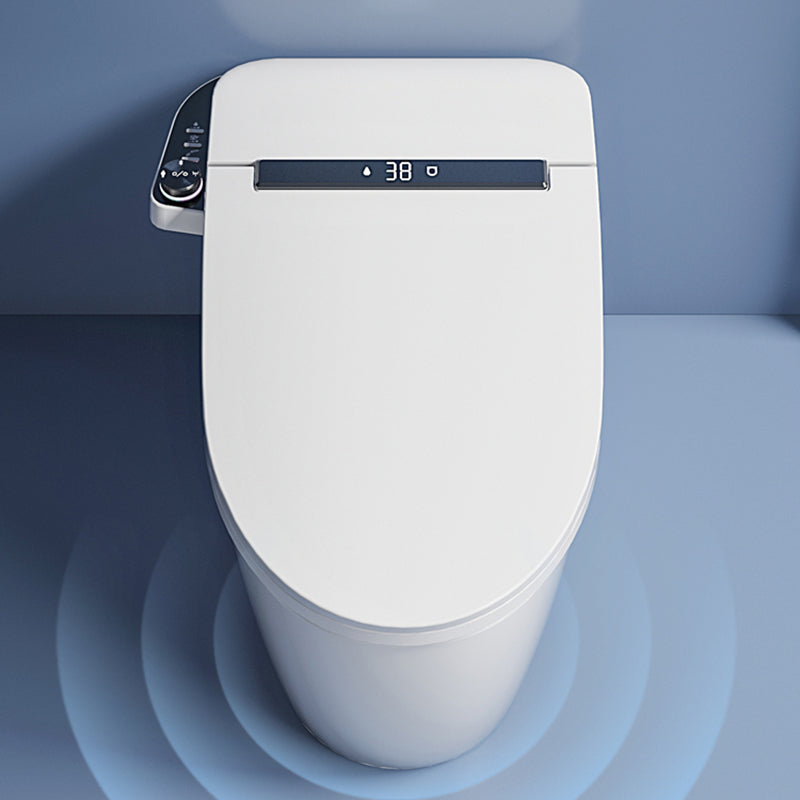 Heated Seat Floor Standing Bidet in White Contemporary Ceramic Toilet Clearhalo 'Bathroom Remodel & Bathroom Fixtures' 'Bidets' 'Home Improvement' 'home_improvement' 'home_improvement_bidets' 'Toilets & Bidets' 6719983