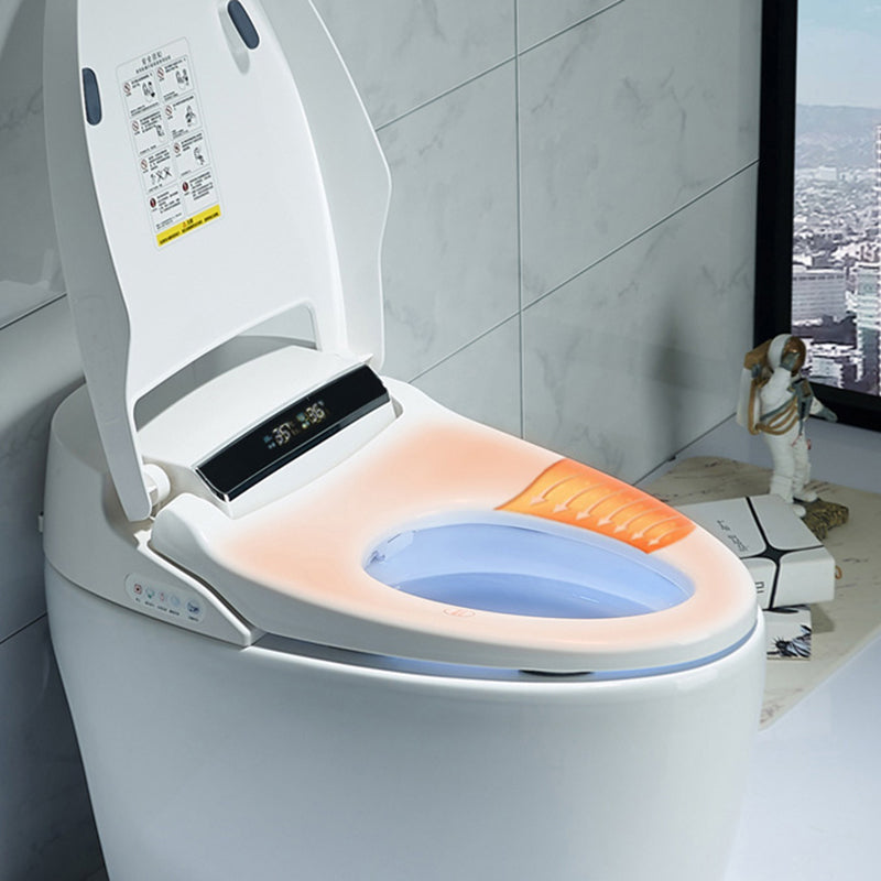 Heated Seat Floor Standing Bidet in White Contemporary Ceramic Toilet Clearhalo 'Bathroom Remodel & Bathroom Fixtures' 'Bidets' 'Home Improvement' 'home_improvement' 'home_improvement_bidets' 'Toilets & Bidets' 6719984