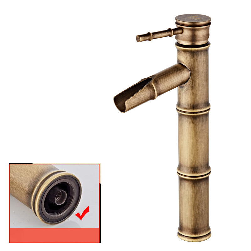 Lever Handle Vanity Sink Faucet Country Low Arc Faucet Single Hole Bathroom Faucet Clearhalo 'Bathroom Remodel & Bathroom Fixtures' 'Bathroom Sink Faucets' 'Bathroom Sinks & Faucet Components' 'bathroom_sink_faucets' 'Home Improvement' 'home_improvement' 'home_improvement_bathroom_sink_faucets' 6726996