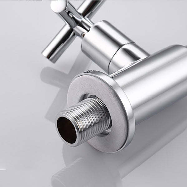 Glam Wall Mounted Bathroom Faucet Copper Single Handle Low Arc Vessel Faucet for Bathroom Clearhalo 'Bathroom Remodel & Bathroom Fixtures' 'Bathroom Sink Faucets' 'Bathroom Sinks & Faucet Components' 'bathroom_sink_faucets' 'Home Improvement' 'home_improvement' 'home_improvement_bathroom_sink_faucets' 6727093