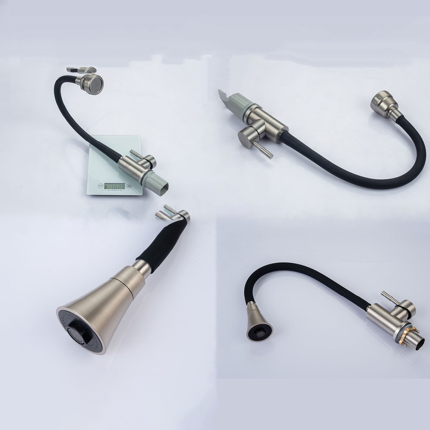 Contemporary Pull down Kitchen Faucet Single Handle 304 Stainless Steel Water Filler Clearhalo 'Home Improvement' 'home_improvement' 'home_improvement_kitchen_faucets' 'Kitchen Faucets' 'Kitchen Remodel & Kitchen Fixtures' 'Kitchen Sinks & Faucet Components' 'kitchen_faucets' 6727157