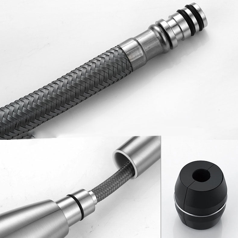 Modern Farmhouse Faucet One Handle High Arch Kitchen Faucet with Pull out Sprayer Clearhalo 'Home Improvement' 'home_improvement' 'home_improvement_kitchen_faucets' 'Kitchen Faucets' 'Kitchen Remodel & Kitchen Fixtures' 'Kitchen Sinks & Faucet Components' 'kitchen_faucets' 6727192