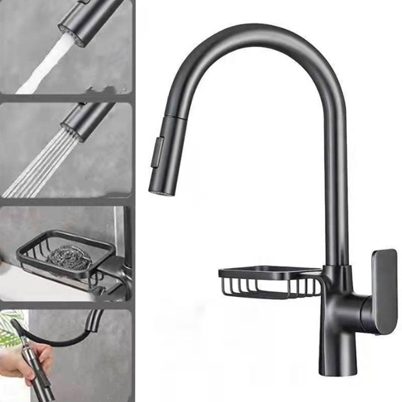 Modern 1-Handle Faucet Copper with Pull out Sprayer with Water Dispenser Faucet Clearhalo 'Home Improvement' 'home_improvement' 'home_improvement_kitchen_faucets' 'Kitchen Faucets' 'Kitchen Remodel & Kitchen Fixtures' 'Kitchen Sinks & Faucet Components' 'kitchen_faucets' 6727241