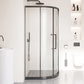 Semi-Frameless Tempered Glass Shower Enclosure with Pedestal Half-Framed Shower Enclosure Clearhalo 'Bathroom Remodel & Bathroom Fixtures' 'Home Improvement' 'home_improvement' 'home_improvement_shower_stalls_enclosures' 'Shower Stalls & Enclosures' 'shower_stalls_enclosures' 'Showers & Bathtubs' 6727668