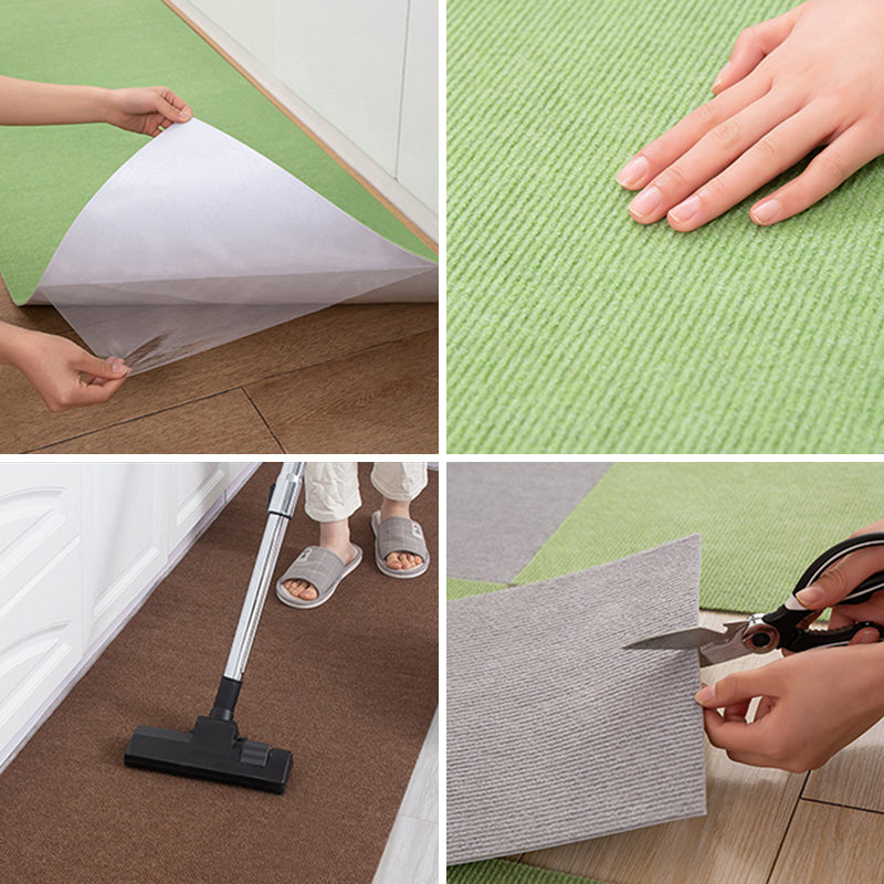 Carpet Tile Fade Resistant Solid Color Self-Stick Carpet Tiles Living Room Clearhalo 'Carpet Tiles & Carpet Squares' 'carpet_tiles_carpet_squares' 'Flooring 'Home Improvement' 'home_improvement' 'home_improvement_carpet_tiles_carpet_squares' Walls and Ceiling' 6727738