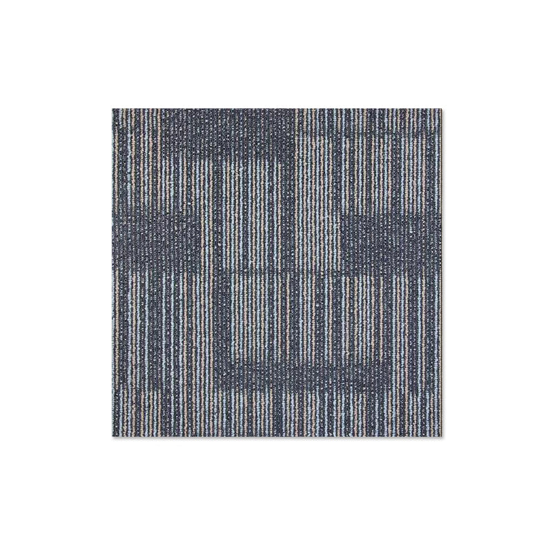 Carpet Tile Non-Skid Fade Resistant Geometry Loose Lay Carpet Tiles Bedroom Grey Clearhalo 'Carpet Tiles & Carpet Squares' 'carpet_tiles_carpet_squares' 'Flooring 'Home Improvement' 'home_improvement' 'home_improvement_carpet_tiles_carpet_squares' Walls and Ceiling' 6727757