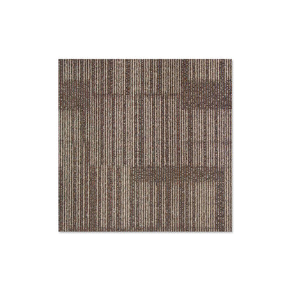Carpet Tile Non-Skid Fade Resistant Geometry Loose Lay Carpet Tiles Bedroom Dark Brown Clearhalo 'Carpet Tiles & Carpet Squares' 'carpet_tiles_carpet_squares' 'Flooring 'Home Improvement' 'home_improvement' 'home_improvement_carpet_tiles_carpet_squares' Walls and Ceiling' 6727760