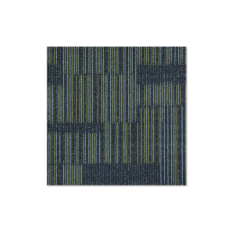 Carpet Tile Non-Skid Fade Resistant Geometry Loose Lay Carpet Tiles Bedroom Textured Black Clearhalo 'Carpet Tiles & Carpet Squares' 'carpet_tiles_carpet_squares' 'Flooring 'Home Improvement' 'home_improvement' 'home_improvement_carpet_tiles_carpet_squares' Walls and Ceiling' 6727766