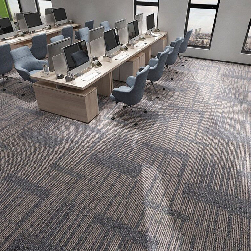 Carpet Tile Non-Skid Fade Resistant Geometry Loose Lay Carpet Tiles Bedroom Clearhalo 'Carpet Tiles & Carpet Squares' 'carpet_tiles_carpet_squares' 'Flooring 'Home Improvement' 'home_improvement' 'home_improvement_carpet_tiles_carpet_squares' Walls and Ceiling' 6727772