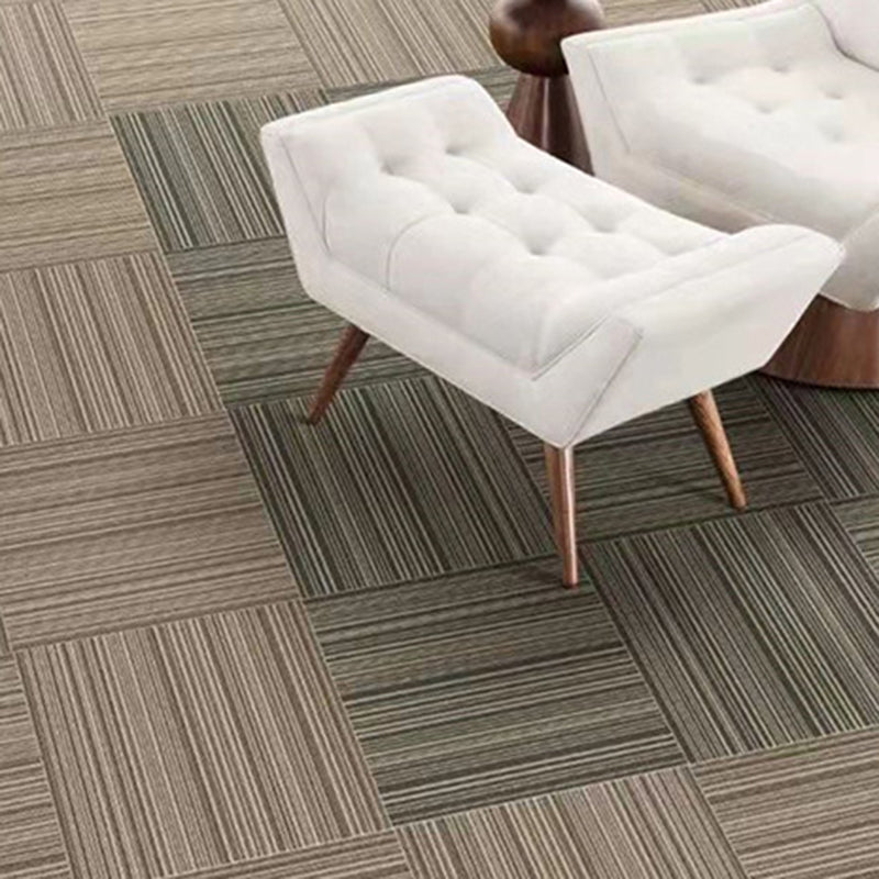 Carpet Tile Non-Skid Fade Resistant Geometry Self Peel and Stick Carpet Tiles Living Room Clearhalo 'Carpet Tiles & Carpet Squares' 'carpet_tiles_carpet_squares' 'Flooring 'Home Improvement' 'home_improvement' 'home_improvement_carpet_tiles_carpet_squares' Walls and Ceiling' 6727777