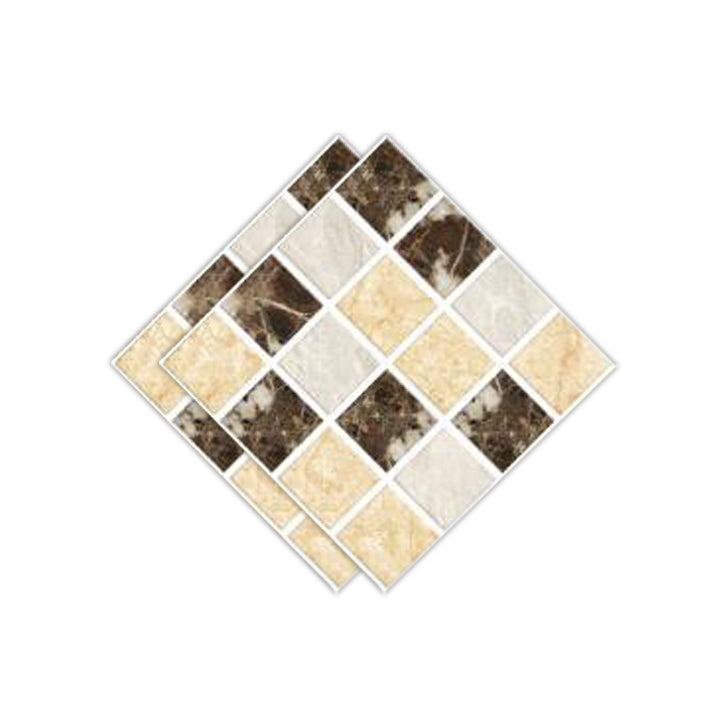 Peel & Stick Mosaic Tile Plastic Square Stain Resistant Peel and Stick Tiles for Shower Yellow Clearhalo 'Flooring 'Home Improvement' 'home_improvement' 'home_improvement_peel_stick_blacksplash' 'Peel & Stick Backsplash Tile' 'peel_stick_blacksplash' 'Walls & Ceilings' Walls and Ceiling' 6728153