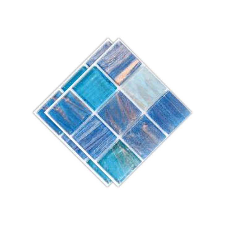 Peel & Stick Mosaic Tile Plastic Square Stain Resistant Peel and Stick Tiles for Shower Blue Clearhalo 'Flooring 'Home Improvement' 'home_improvement' 'home_improvement_peel_stick_blacksplash' 'Peel & Stick Backsplash Tile' 'peel_stick_blacksplash' 'Walls & Ceilings' Walls and Ceiling' 6728156