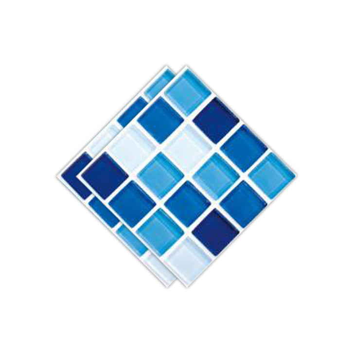 Peel & Stick Mosaic Tile Plastic Square Stain Resistant Peel and Stick Tiles for Shower Royal Blue Clearhalo 'Flooring 'Home Improvement' 'home_improvement' 'home_improvement_peel_stick_blacksplash' 'Peel & Stick Backsplash Tile' 'peel_stick_blacksplash' 'Walls & Ceilings' Walls and Ceiling' 6728158