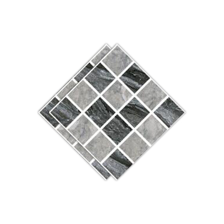 Peel & Stick Mosaic Tile Plastic Square Stain Resistant Peel and Stick Tiles for Shower Dark Gray Clearhalo 'Flooring 'Home Improvement' 'home_improvement' 'home_improvement_peel_stick_blacksplash' 'Peel & Stick Backsplash Tile' 'peel_stick_blacksplash' 'Walls & Ceilings' Walls and Ceiling' 6728164