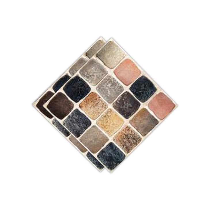 Peel & Stick Mosaic Tile Plastic Square Stain Resistant Peel and Stick Tiles for Shower Brown Clearhalo 'Flooring 'Home Improvement' 'home_improvement' 'home_improvement_peel_stick_blacksplash' 'Peel & Stick Backsplash Tile' 'peel_stick_blacksplash' 'Walls & Ceilings' Walls and Ceiling' 6728169