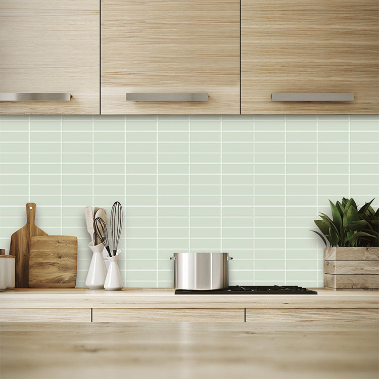 Peel and Stick Tiles Waterproof Plastic Rectangle Peel & Stick Tile for Kitchen 2-Pack Clearhalo 'Flooring 'Home Improvement' 'home_improvement' 'home_improvement_peel_stick_blacksplash' 'Peel & Stick Backsplash Tile' 'peel_stick_blacksplash' 'Walls & Ceilings' Walls and Ceiling' 6728204