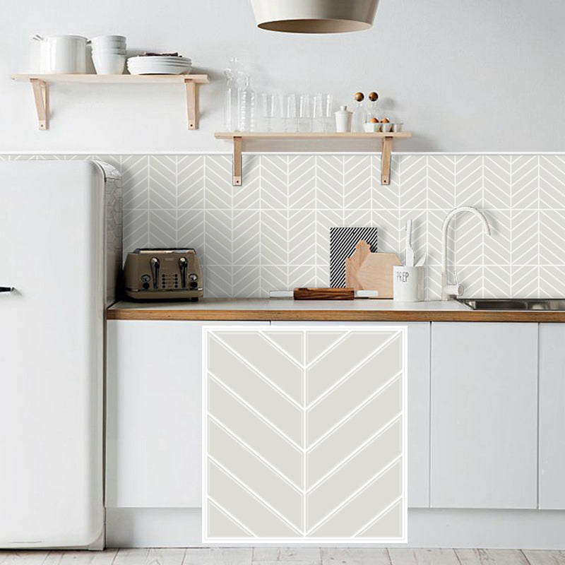 Peel and Stick Tiles Waterproof Plastic Rectangle Peel & Stick Tile for Kitchen 2-Pack Clearhalo 'Flooring 'Home Improvement' 'home_improvement' 'home_improvement_peel_stick_blacksplash' 'Peel & Stick Backsplash Tile' 'peel_stick_blacksplash' 'Walls & Ceilings' Walls and Ceiling' 6728205