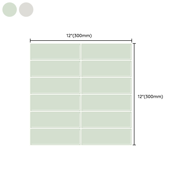 Peel and Stick Tiles Waterproof Plastic Rectangle Peel & Stick Tile for Kitchen 2-Pack Clearhalo 'Flooring 'Home Improvement' 'home_improvement' 'home_improvement_peel_stick_blacksplash' 'Peel & Stick Backsplash Tile' 'peel_stick_blacksplash' 'Walls & Ceilings' Walls and Ceiling' 6728211