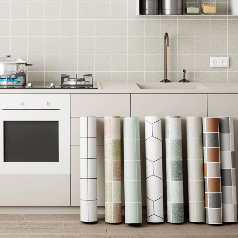 Modern Kitchen Backsplash Tile Waterproof Peel and Stick Mosaic Tile Clearhalo 'Flooring 'Home Improvement' 'home_improvement' 'home_improvement_peel_stick_blacksplash' 'Peel & Stick Backsplash Tile' 'peel_stick_blacksplash' 'Walls & Ceilings' Walls and Ceiling' 6728264