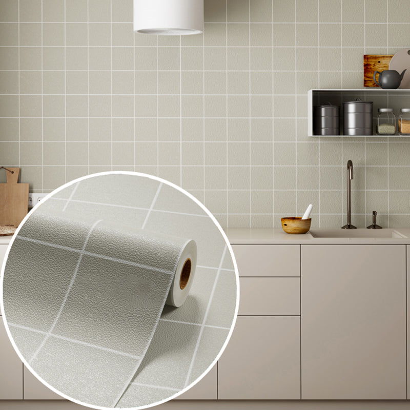 Modern Smooth Mosaic Tile Peel and Stick Wall Tile for Kitchen Khaki Clearhalo 'Flooring 'Home Improvement' 'home_improvement' 'home_improvement_peel_stick_blacksplash' 'Peel & Stick Backsplash Tile' 'peel_stick_blacksplash' 'Walls & Ceilings' Walls and Ceiling' 6728298