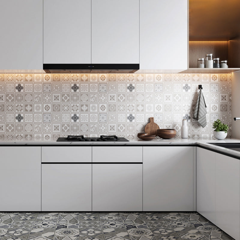 Modern Smooth Mosaic Tile Peel and Stick Wall Tile for Kitchen Clearhalo 'Flooring 'Home Improvement' 'home_improvement' 'home_improvement_peel_stick_blacksplash' 'Peel & Stick Backsplash Tile' 'peel_stick_blacksplash' 'Walls & Ceilings' Walls and Ceiling' 6728307