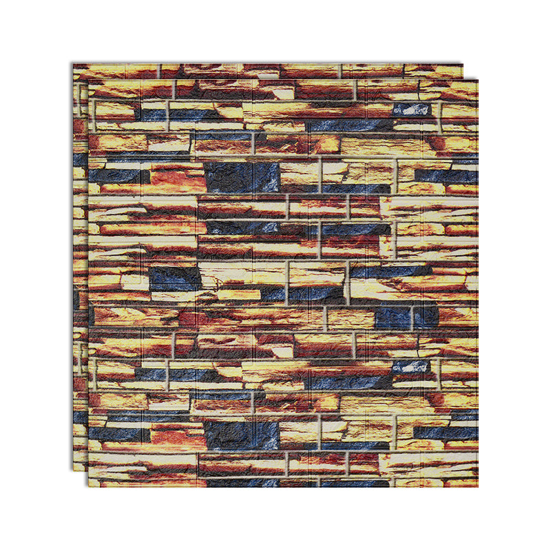 Contemporary Style Wall Access Panel Peel and Stick Wall Access Panel Blue-Yellow 0.2" Clearhalo 'Flooring 'Home Improvement' 'home_improvement' 'home_improvement_wall_paneling' 'Wall Paneling' 'wall_paneling' 'Walls & Ceilings' Walls and Ceiling' 6728372