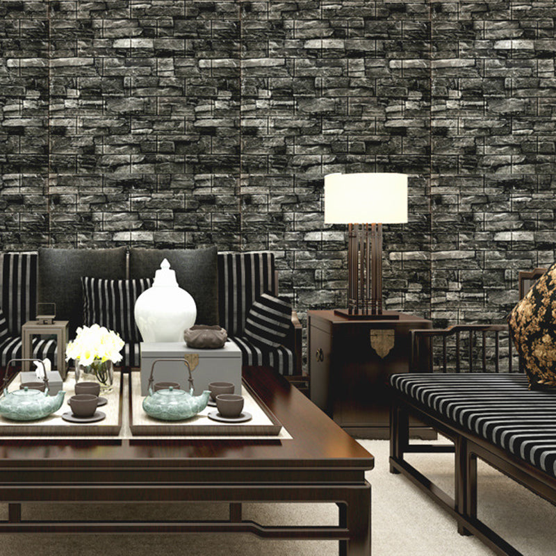 Contemporary Style Wall Access Panel Peel and Stick Wall Access Panel Black 0.2" 10-Piece Set Clearhalo 'Flooring 'Home Improvement' 'home_improvement' 'home_improvement_wall_paneling' 'Wall Paneling' 'wall_paneling' 'Walls & Ceilings' Walls and Ceiling' 6728374