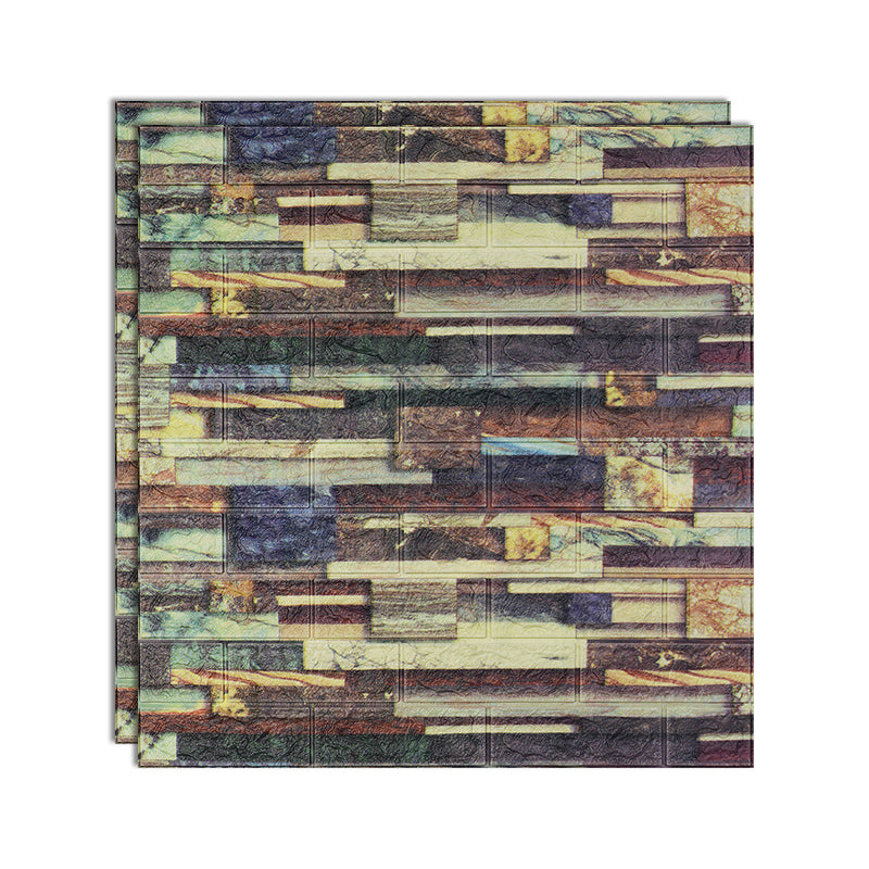 Contemporary Style Wall Access Panel Peel and Stick Wall Access Panel Green-Coffee 0.2" Clearhalo 'Flooring 'Home Improvement' 'home_improvement' 'home_improvement_wall_paneling' 'Wall Paneling' 'wall_paneling' 'Walls & Ceilings' Walls and Ceiling' 6728387