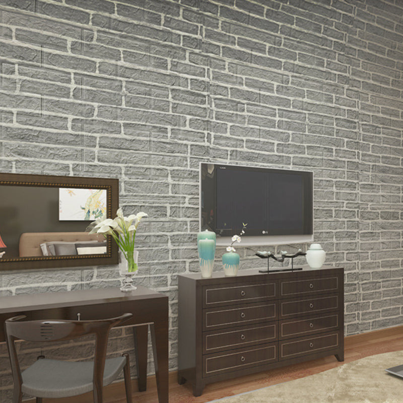 Contemporary Style Wall Access Panel Peel and Stick Wall Access Panel Grey 0.2" 10-Piece Set Clearhalo 'Flooring 'Home Improvement' 'home_improvement' 'home_improvement_wall_paneling' 'Wall Paneling' 'wall_paneling' 'Walls & Ceilings' Walls and Ceiling' 6728398