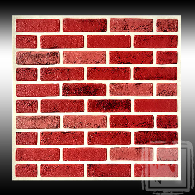 Industrial Style 3D Wall Plank Brick Wall Panels Peel Stick Installation Red Clearhalo 'Flooring 'Home Improvement' 'home_improvement' 'home_improvement_wall_paneling' 'Wall Paneling' 'wall_paneling' 'Walls & Ceilings' Walls and Ceiling' 6728475